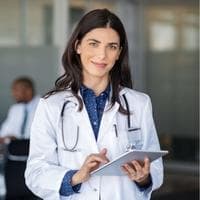 Image d'une médecin dans un hopital
